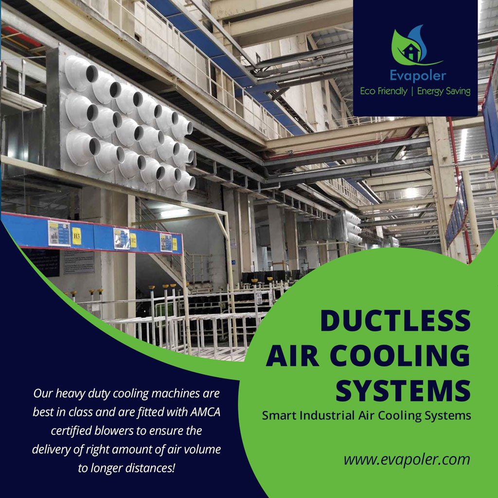 Ductless-air-cooling-system-for-factories