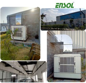 Ensol Industrial air cooler installation done by evapoler